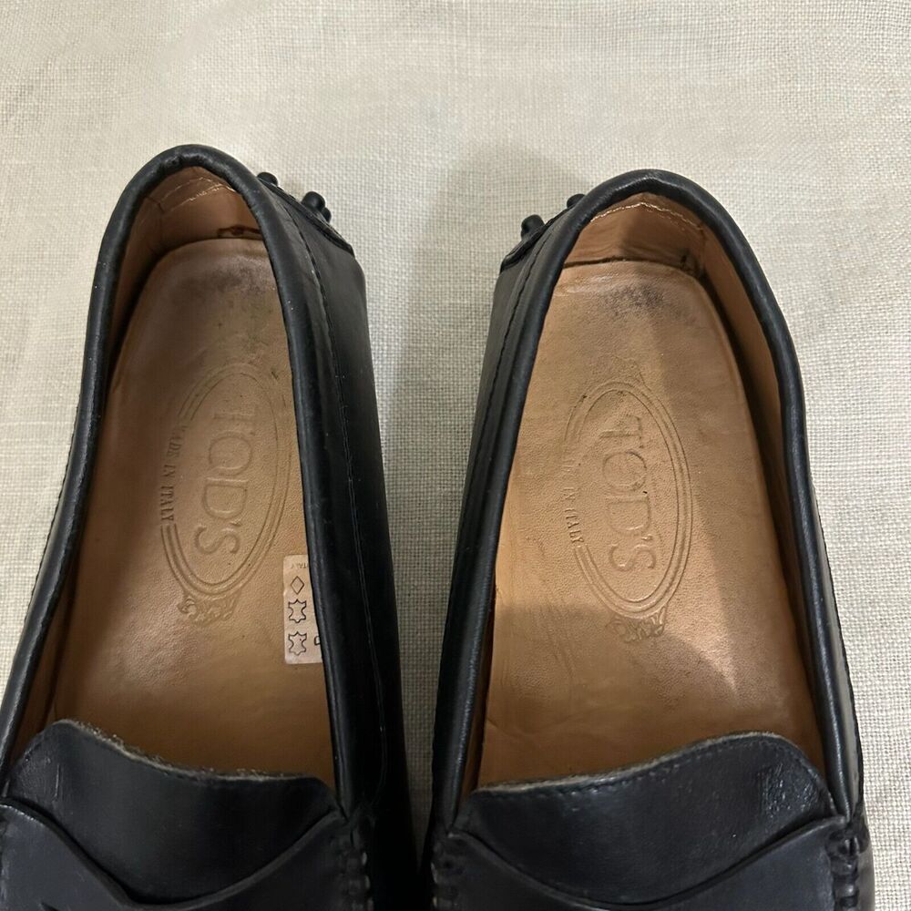 TOD'S Gommino Driving Loafers Black Leather Moccasin Slip On
6 US - Picture 8 of 12